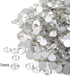 Honbay 1440PCS 5mm ss20 Sparkly Round Flatback Rhinestones Crystals - Non-Self-Adhesive (Clear)