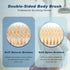 KIPRITII Ergonomically Designed Back Scrubber for Shower, Double-Sided Long Handle Wet & Dry Brush (Blue)