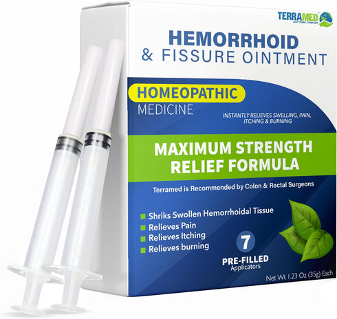 Hemorrhoid Treatment Ointment - 7 Pre-Filled Applicators for Fast Relief of Pain, Swelling, Discomfort & Itching