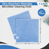 Microfiber Towel Cleaning Cloth – Pack of 12, Size 12.6” x 12.6”, Blue, Lint Free, Super Absorbent, Streak Free, Washable, Multipurpose Cleaning Rags for Kitchen, Glass, Car, Mirror by CAMRI