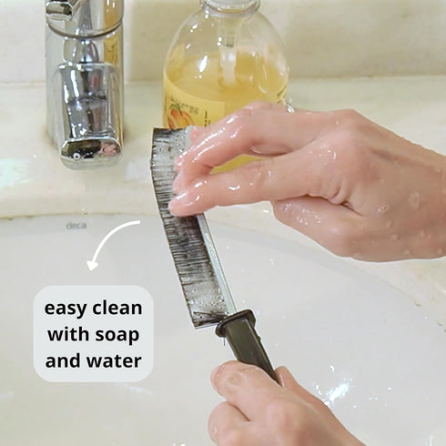 Hard Bristle Crevice Cleaning Brush ¦ Shower, Grout, Kitchen, Bathroom, Toilet Brush