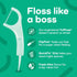 Plackers Micro Line Dental Floss Picks, Fold-Out FlipPick, Tuffloss, 150 Count, Fresh Mint Flavor, Pack of 4