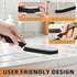 3 Pcs Hard Bristle Cleaning Brush Set, Grout Scrub Brush for Tile Crevice, Bathroom Kitchen Gap Cleaning Tools (Black)