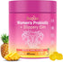 Feminine Probiotics Gummies with Slippery Elm - 60 Pineapple Gummies for Women