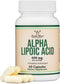 Alpha Lipoic Acid 600mg, 60 Capsules, Potent Antioxidant for Neuropathy and Cardiovascular Health (ALA Supplement)