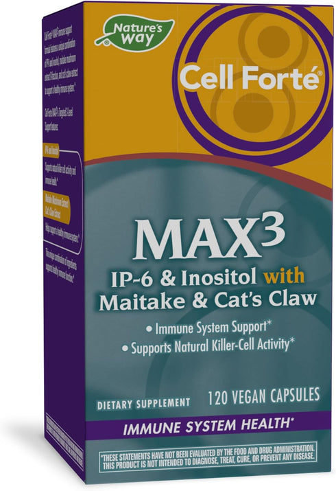 Cell Forté MAX3 IP-6 & Inositol Immune Support Capsules, 120 ct