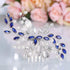 Unsutuo Bride Wedding Hair Comb, Blue Rhinestone Bridal Hair Accessories for Women and Flower Girls
