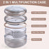 Double Layer Portable Retainer Case, 2 In 1 Multifunctional Cleaner for Orthodontic Retainers, Aligners, Night-Guard