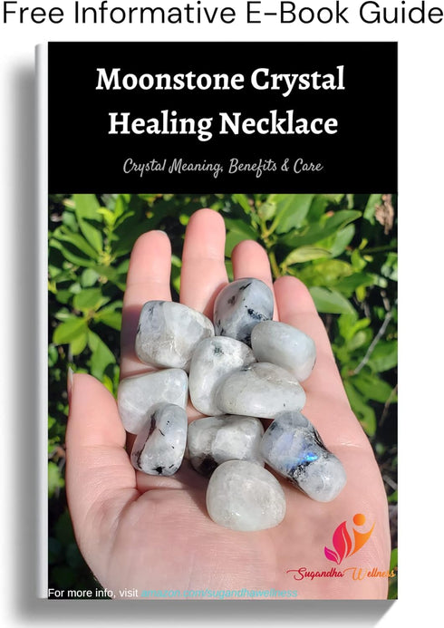 Lunar Pendant Necklace with Rainbow Moonstone - Embrace Balance, Inner Light, and Creativity