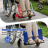 JZHLLA Wheelchair Leg Rest Pad High-Density Foam Leg Support with Adjustable Straps and PU Cover Lower Leg Stabilizer