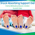 Kids Heel Cups for Pain Relief (2 Pairs) - Silicone Gel Inserts for Plantar Fasciitis, Bone Spur, Orthopedic Support