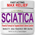Sciatica Nerve Cream – Maximum Strength Comfort Cream for Feet, Hands, Legs, Toes, Back, Natural Ultra Strength Arnica,