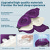 ZGGCD Light Blocking Sleep Mask for Side Sleepers, 3D Contoured Eye Cover with Adjustable Strap, Purple