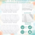 Weewooday 10 Pcs Adult Plastic Pants, Medium, White, Waterproof Incontinence Underpants, EVA Pull on Cover Pants, Leak