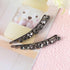 Lurrose 2pcs Crystal Bobby Pins, Clear Rhinestone Decorative Hair Pin Bridal Headpieces