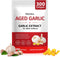 Stbhgfyxr Aged Garlic Extract Softgels,15:1 Concentrated Organic Garlic Extract Supplement, Non-GMO, Antioxidant Support,