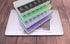 7 Day Weekly Pill Organizer, ShysTech Large Pill Case for Pills/Vitamins (Blue/White)