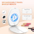 Travel Makeup Mirror with Light, 3 Color Lighting Portable Mirror, Touch Screen Rechargeable LED Lights Vanity - White