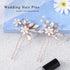 JAKAWIN Pearl Bride Wedding Hair Pins, Bridal Hair Piece Accessories for Women, HP065 (Rose Gold)