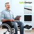 AUVON Gel Wheelchair Seat Cushion, Relieve Sciatica, Back, Coccyx, Pressure Sore and Ulcer Pain, Refreshing Ergonomic
