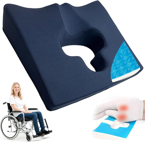 Gel Wheelchair Seat Cushion,Bed Sore Cushions for Butt,Gel Cushion for Pressure Relief,Donut