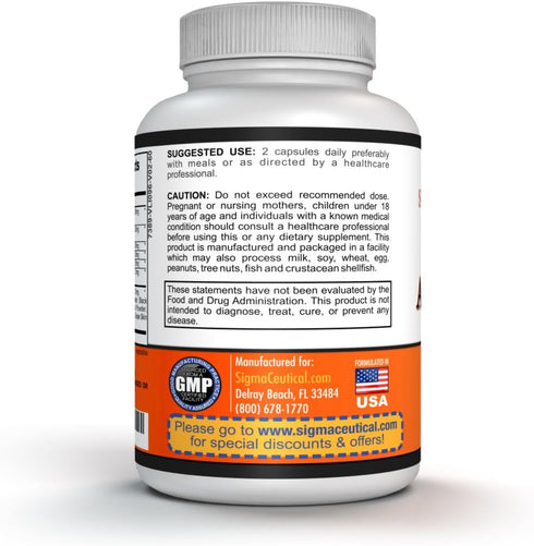 Super Antioxidant Supplement - Goji Berry, Acai Berry, Mangosteen, Resveratrol, Pomegranate & Noni Capsules - 60