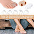 2pcs Bunion Corrector Toe Separators with 2 Loops, Big Toe Spacer Hammer Toe Straightener for Foot Alignment Relief