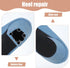 Matwsec 2 4 mm Pairs Shoe Heel Repair Rubber Pads, Cuttable Square Boot Heel Replacement, Anti-Slip Shoe Heel Repair