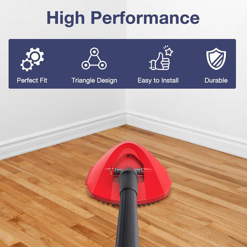 2 Pack Spin Mop Scrub Brush Head Replacement for RinseClean 2-Tank System, Hard Bristle Scrubber for Floor