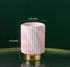 IEEK Pink and Gold Makeup Brush Holder Organizer, Glass Cup for Eyebrow Pencil, European Style
