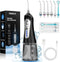 Water Dental Flosser Cordless for Teeth Cleaning, Powerful Oral Irrigator with 6 Adjustable Modes, 320ML Portable