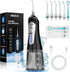 Water Dental Flosser Cordless for Teeth Cleaning, Powerful Oral Irrigator with 6 Adjustable Modes, 320ML Portable