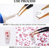 Rose Flatback Rhinestones for Nail Art and Craft, Loose Crystal Gemstones (Rose, SS34, 288pcs, 7.1-7.3mm)