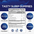 Melatonin Gummies 8mg - Extra Strength Sleep Gummy with 20mg Passiflora, Natural Sleep Support Supplement for Adults, Vegan & Non-GMO, Nature's Sleeping Gummies, Berry Flavor - 120 Gummies