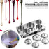 Nail Art Tools, 5pcs Stainless Steel Disinfection Case for Mini Powder & Liquid Set, Compact Manicure Tools