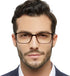 MARE AZZURO Flexible Reading Glasses - 6.00 Strength Stylish Rectangular Reader Glasses