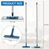Set Collapsible Mop and Bucket with Scrub Mop and Brush, Tile Laminate Hardwood Floor Brush and Flat Mops for Floor