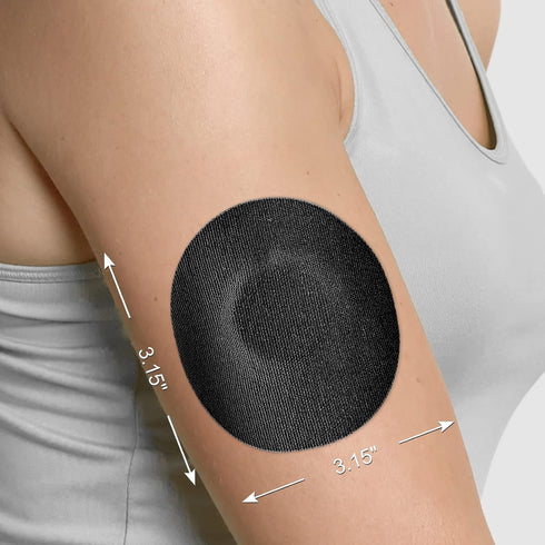 25 Pack Waterproof Adhesive Patches for Libre 1/2/3 Sensors, No Glue Center, Hypoallergenic & Latex Free