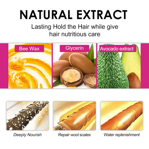 BestLand Hair Wax Stick for Flyaways, Non-greasy Edge Control, Finishing Slick Wax Stick for Baby Hairs (2.7 Fl Oz,