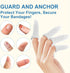 Pack 60 Dimora Finger Cots, of (Large Size) Finger Protectors, Breathable Bandages for Wound Care, Stretchy Sleeves