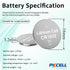 PKCELL 5Pack CR1632 Battery, 3V Lithium for Car Key Fob, Keyless Remote