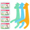 FAMILIFE Floss Picks, 120 Pcs Kid's Dental Floss Cleaner, 4 Travel Cases, Helps Fight Tooth Decay
