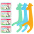 FAMILIFE Floss Picks, 120 Pcs Kid's Dental Floss Cleaner, 4 Travel Cases, Helps Fight Tooth Decay
