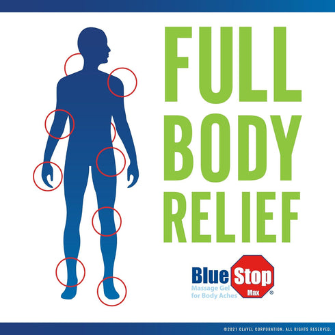 Blue Stop Max Applicator, Fast-Acting Massage Applicator for Sports Cream, Elbow Relief, Muscle & Joint Soreness - 1