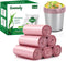 Hommaly 2.6 Gallon 240 pcs Small Pink Trash Bags, Strong Garbage Bags,