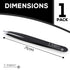 L’espoir High Precision Slant Tweezers, Rust-Free Stainless Steel, Perfect Alignment for Daily Beauty Routine - Black