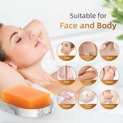 Kojic Acid Turmeric Soap Bar - Dark Spot Remover for Face, Even Skin Tone, Moisturizing & Nourishing Natural