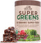 COUNTRY FARMS Organic Super Greens Chocolate Flavor - 50 Organic Super Foods, USDA Organic Drink Mix, Packed with