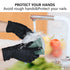 akgk 100 Pcs Disposable Black Nitrile Gloves, 4 Mil X-Large, Powder-Free Cleaning Gloves
