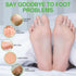 Pedicure Kit Foot Soak Set: Bubble Salt, Sugar Scrub, Massage Mask, Lotion in a Box, 4 Step Foot Spa Kit (Lemon)